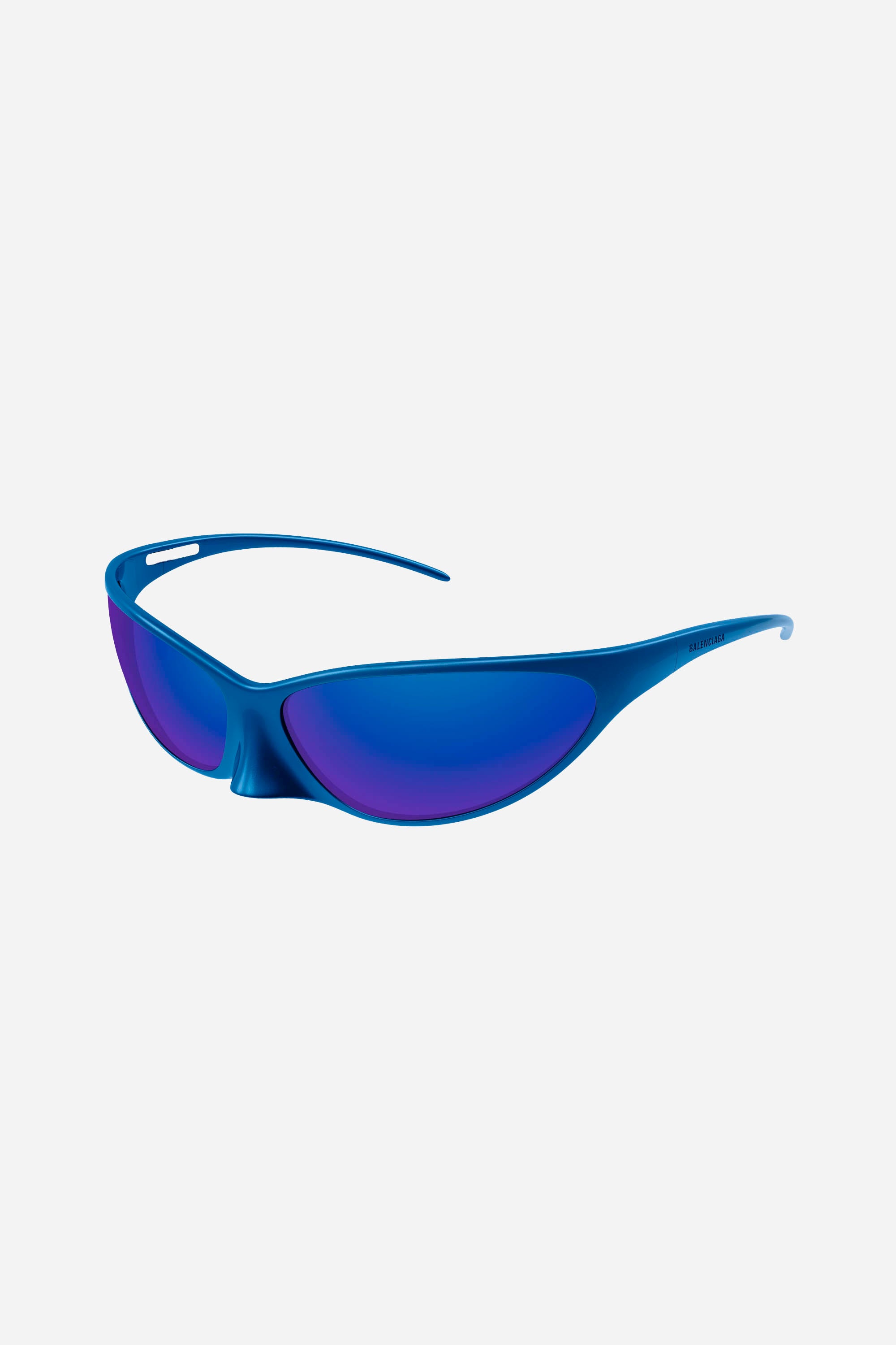 Gafas de sol unisex Balenciaga de forma envolvente en color azul