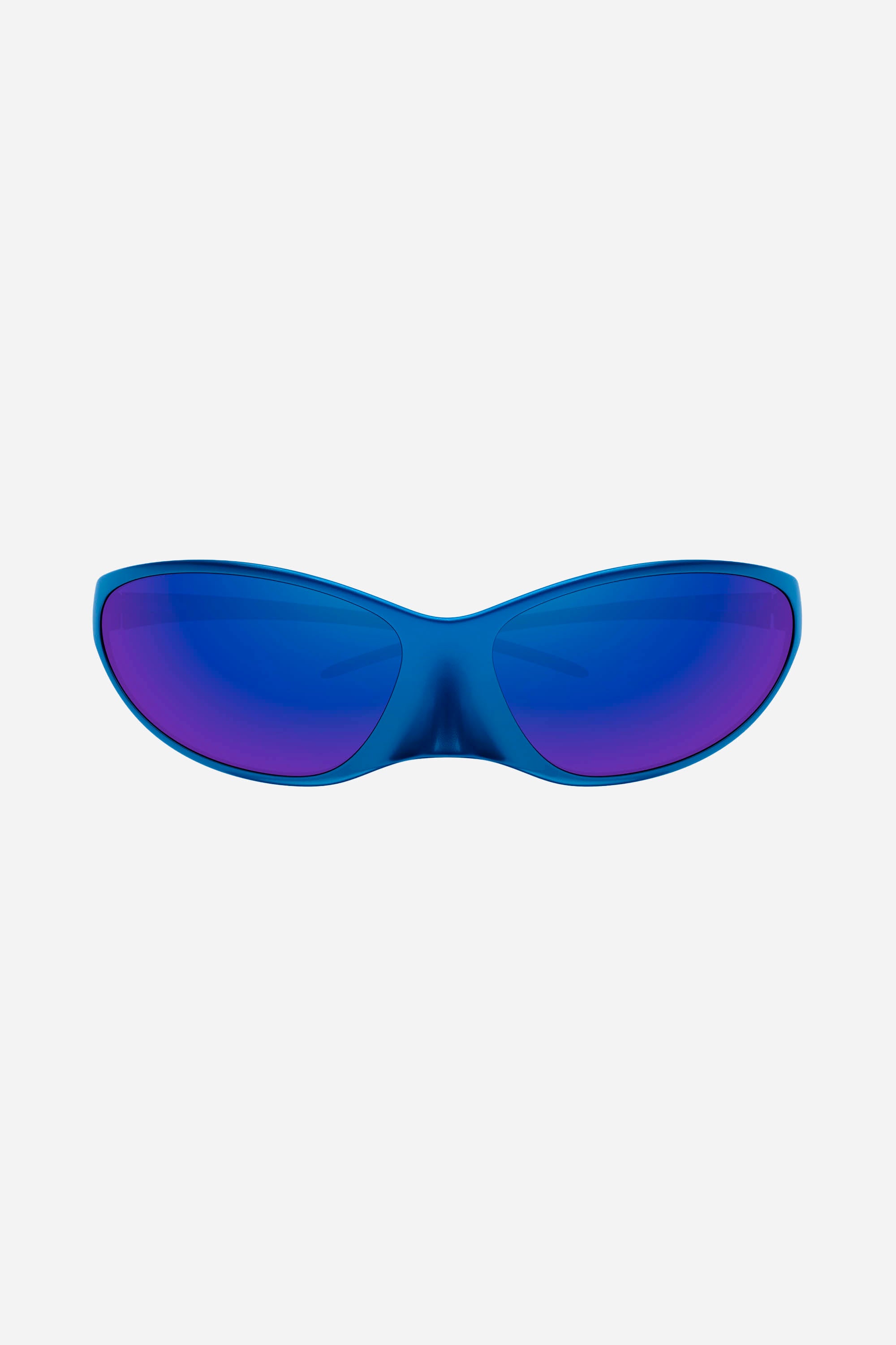 Gafas de sol unisex Balenciaga de forma envolvente en color azul