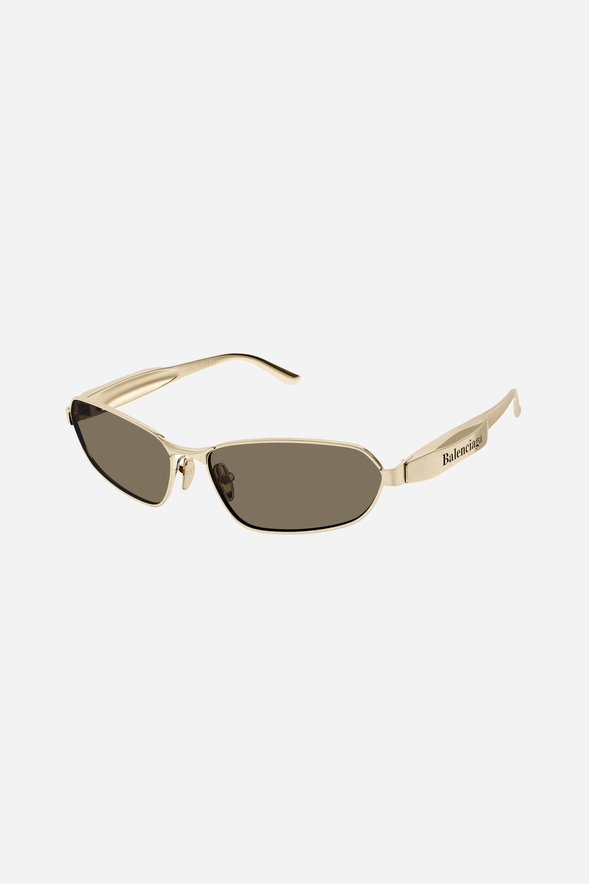 Gafas de sol unisex Balenciaga en dorado metalizado