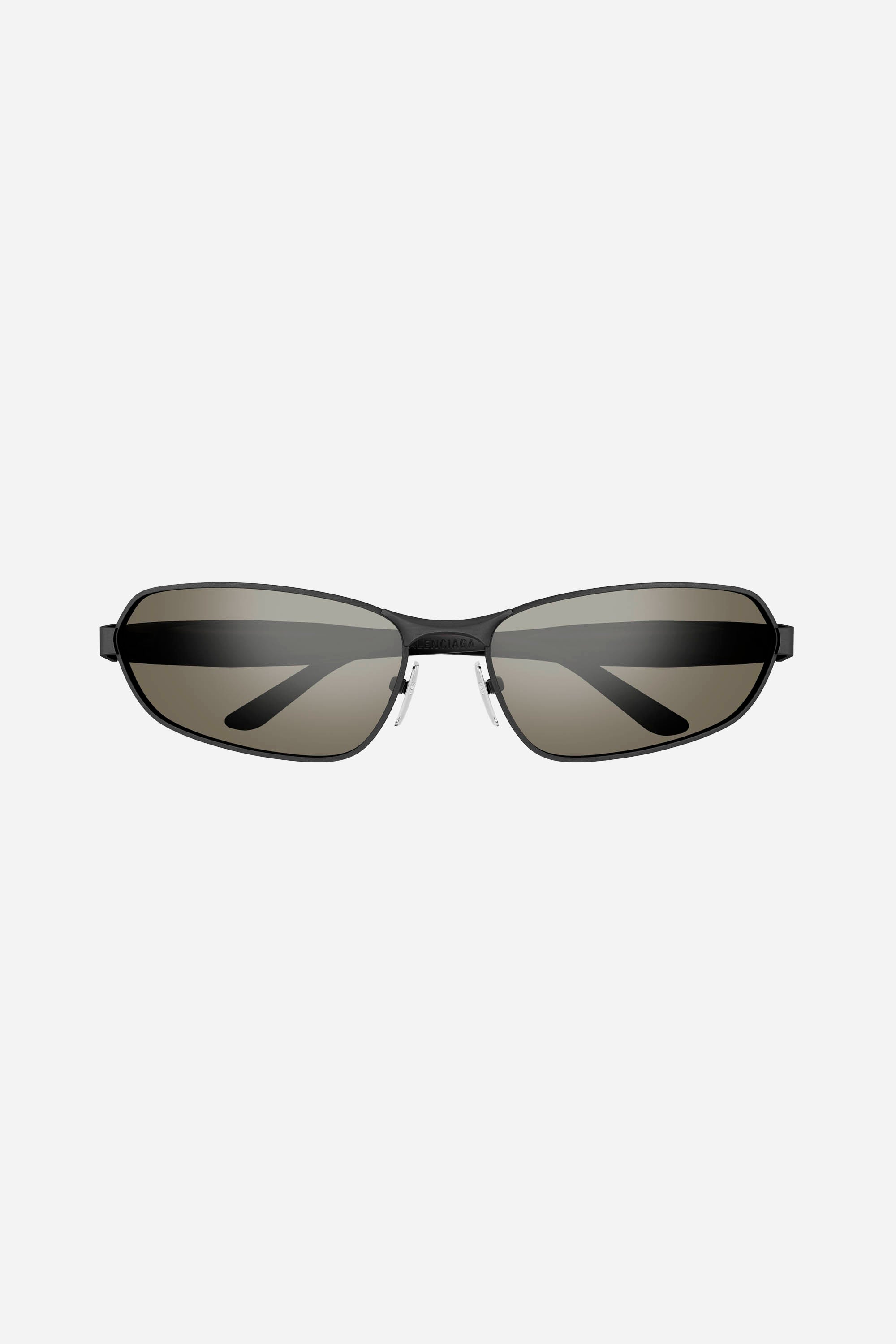 Gafas de sol unisex Balenciaga en gris metalizado