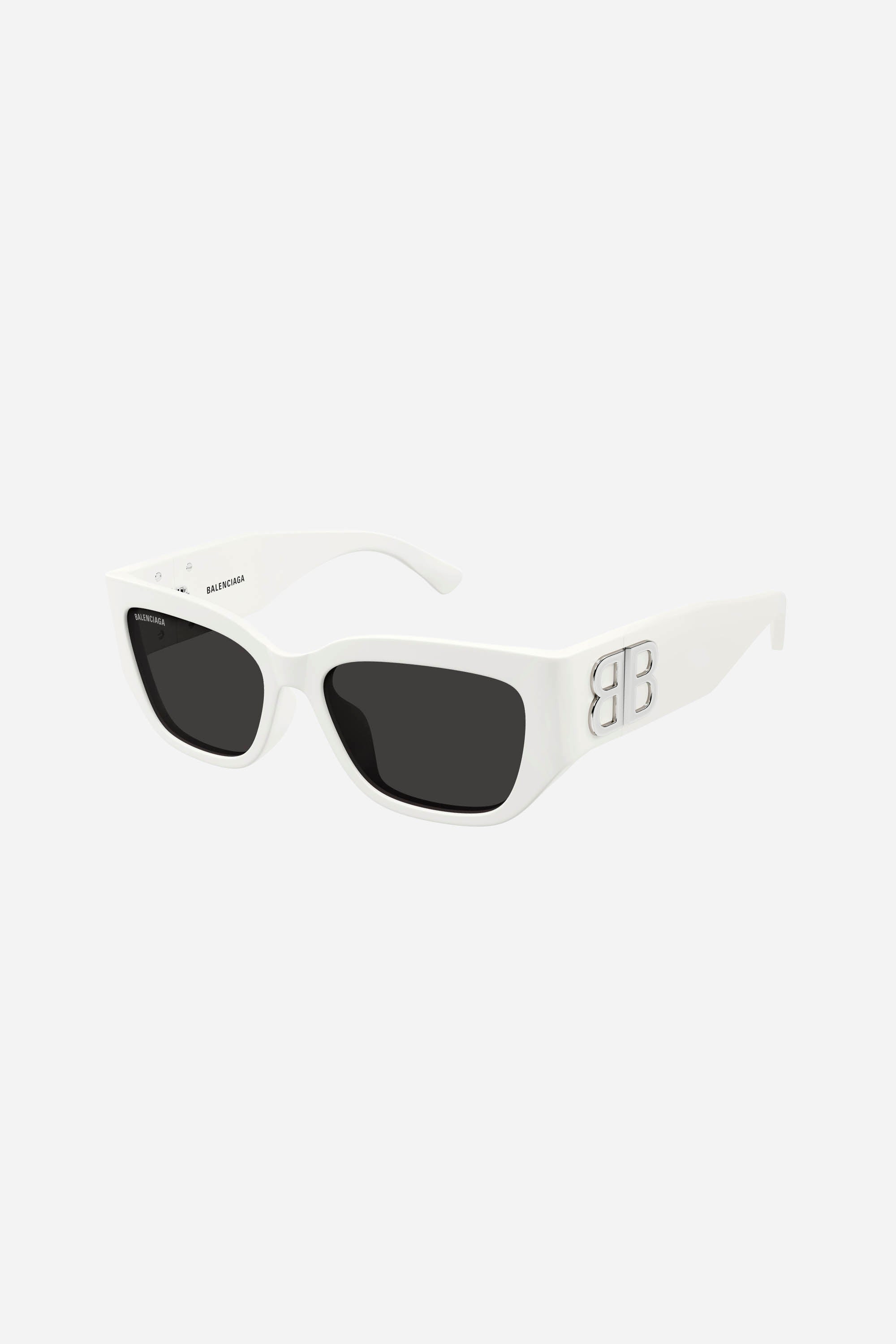 Gafas de sol Balenciaga de ojo de gato en color blanco