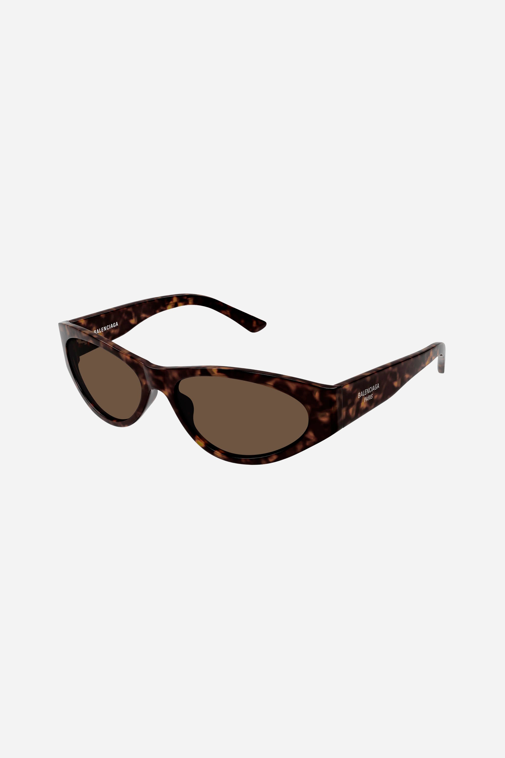 Gafas de sol Balenciaga de ojo de gato en color marrón habano con lentes marrones