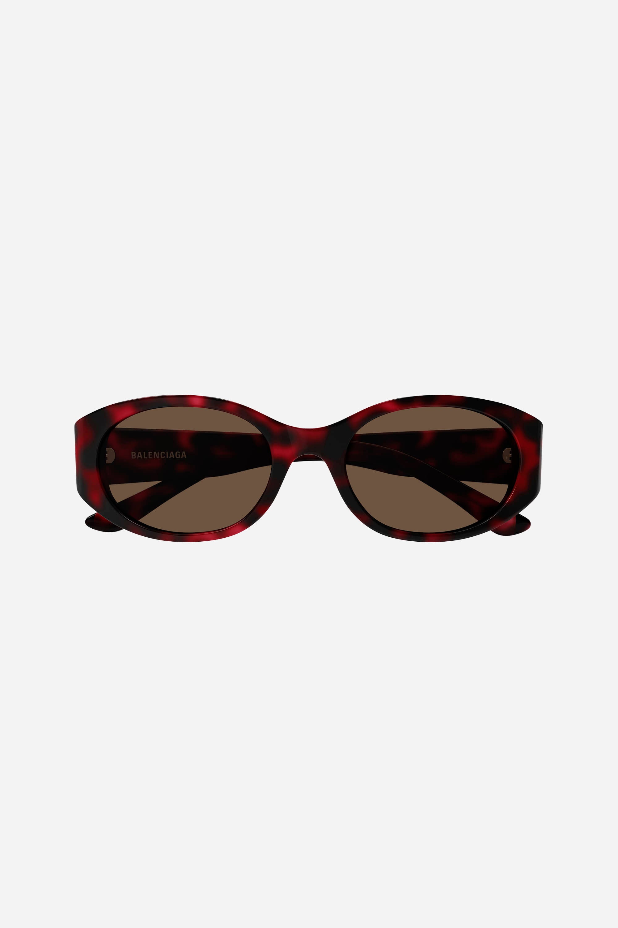 Gafas de sol Balenciaga ovaladas Havana con lentes marrones